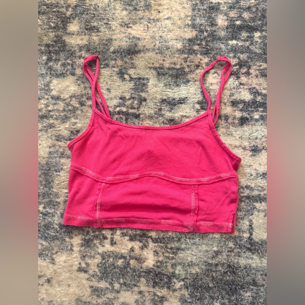 Urban Outfitters cropped out from under tank top